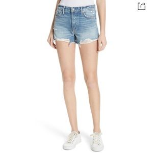 GRLFRND Dovima Distressed Denim Shorts